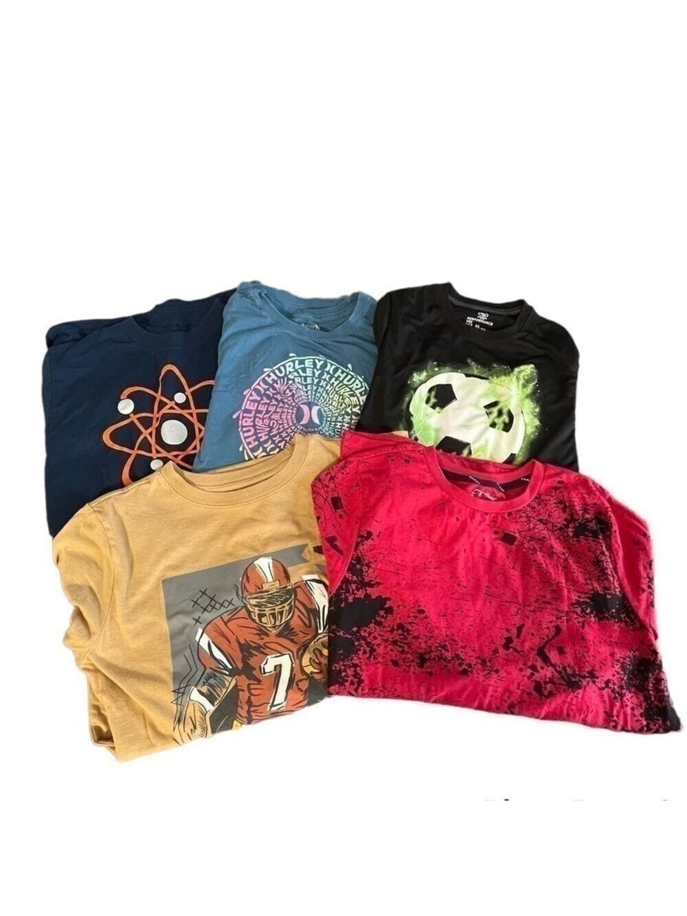 SET of 5 boys long sleeve short sleeve t-shirts sz XL